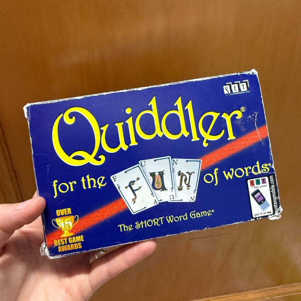 Quiddler The Short Word Game Set Enterprises Card Game 118 Cards Ages 8+